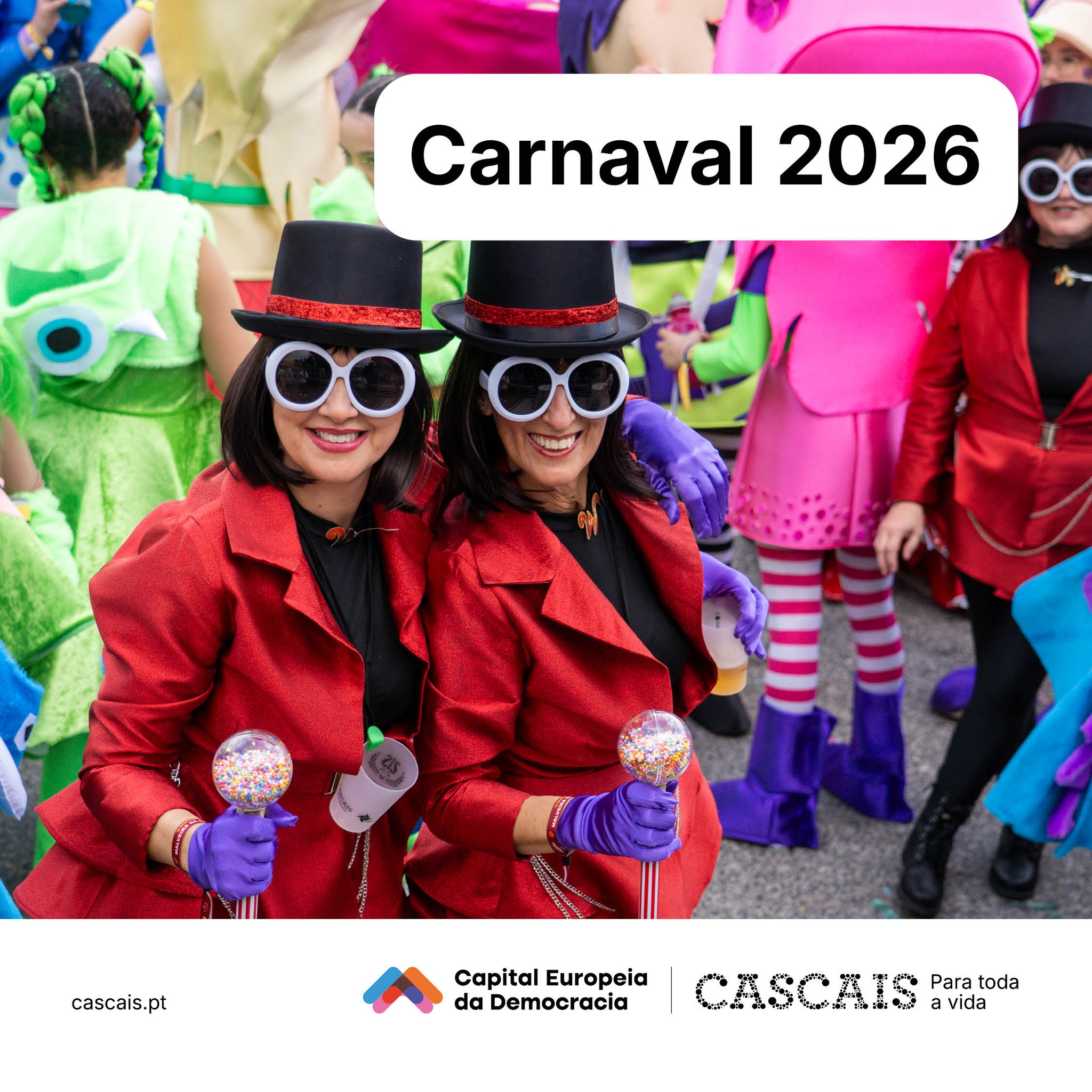 Corsos, bailes e desfiles: o Carnaval voltou a animar as ruas de Cascais em Fevereiro