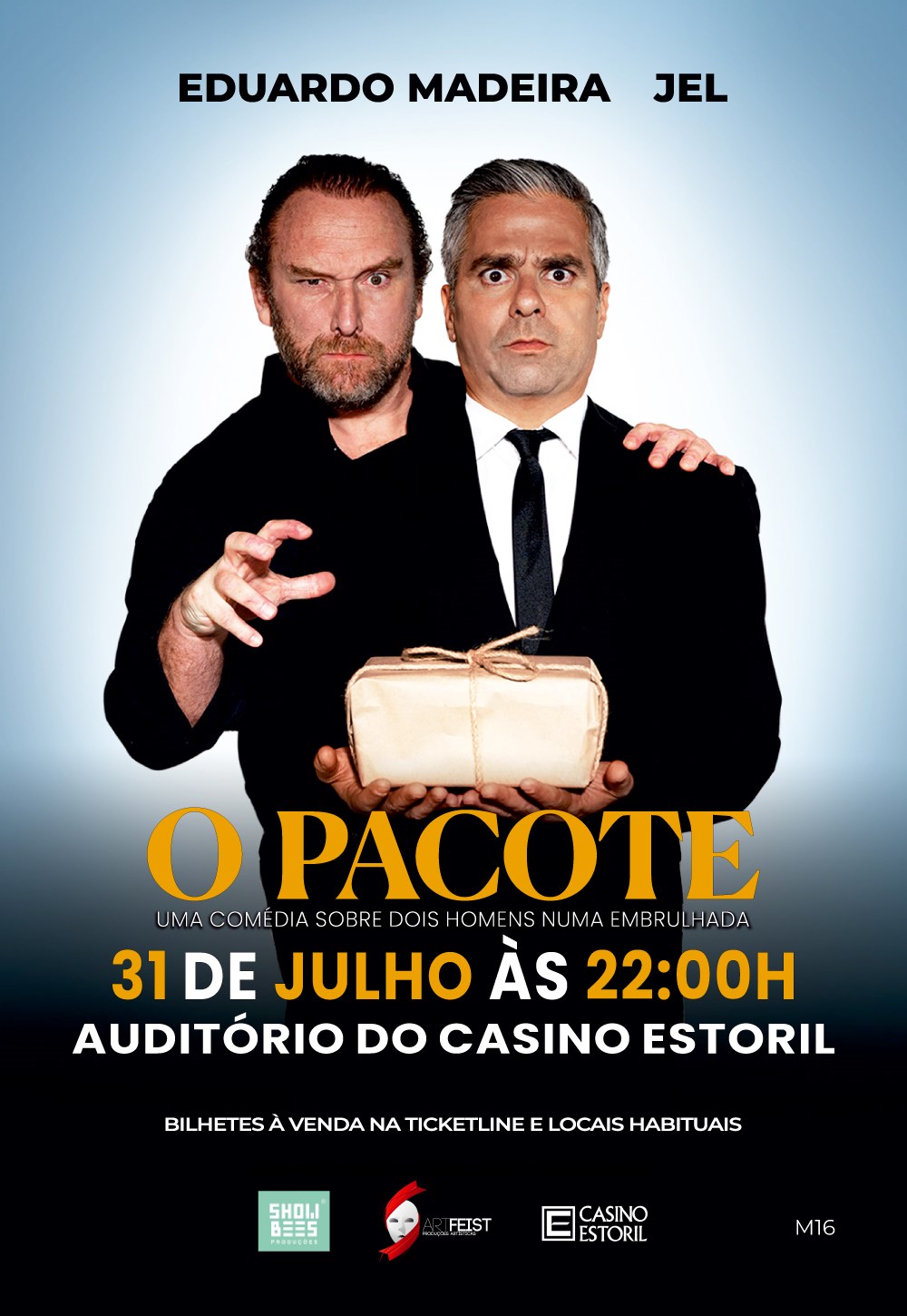 “O Pacote” com Eduardo Madeira e Jel no Auditório do Casino Estoril