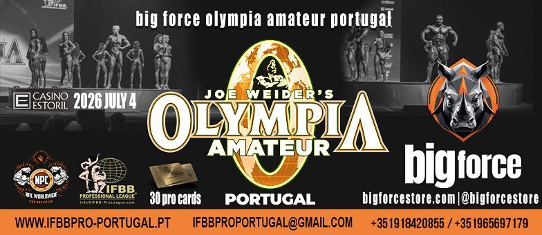 Casino Estoril recebeu no Salão Preto e Prata um dos maiores eventos mundiais de culturismo e fitness