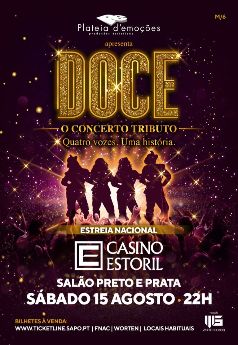 Doce - O Concerto Tributo no Salão Preto e Prata do Casino Estoril