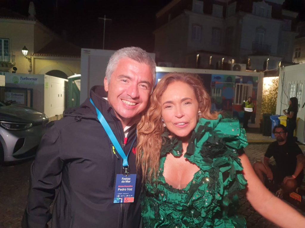 Produtor Luso Festas do Mar 2026 - Pedro Vaz e Daniela Mercury (Fotos: Duda Tawil)