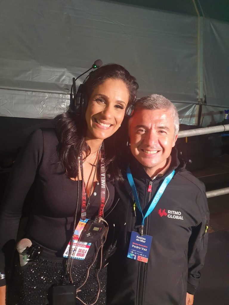 Produtora Brasileira - Lívia Lopes e Produtor Luso Festas do Mar 2026 - Pedro Vaz (Fotos: Duda Tawil)