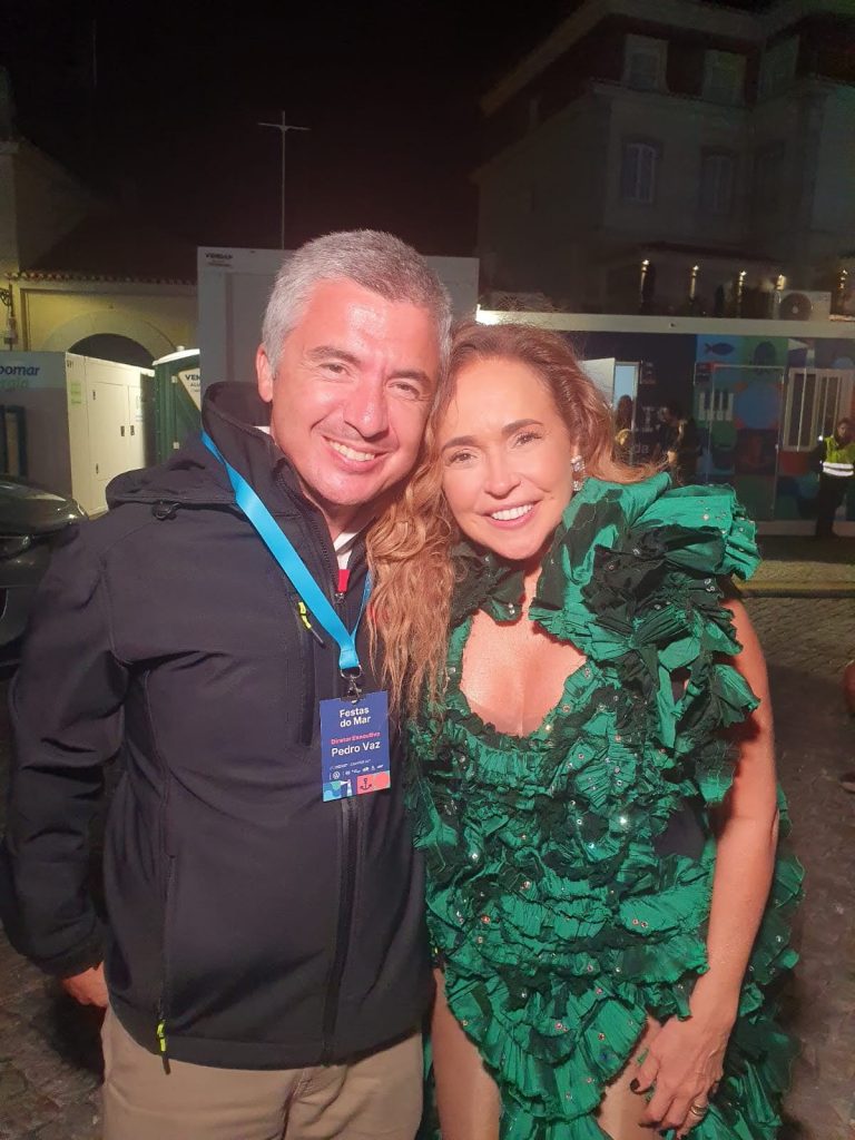 Produtor Luso Festas do Mar 2026 - Pedro Vaz e Daniela Mercury (Fotos: Duda Tawil)
