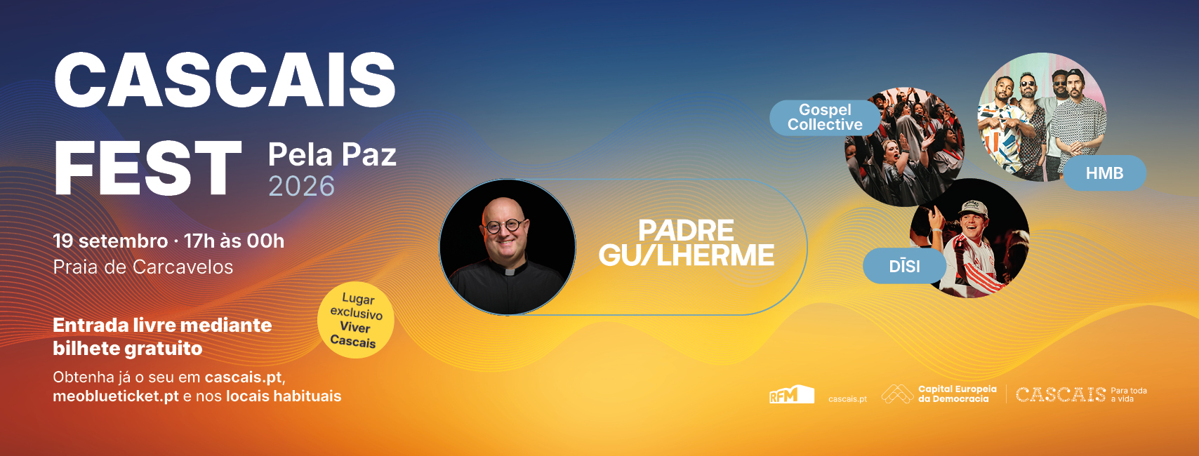 Cascais Fest leva a Paz à Praia de Carcavelos com Padre Guilherme como surpresa