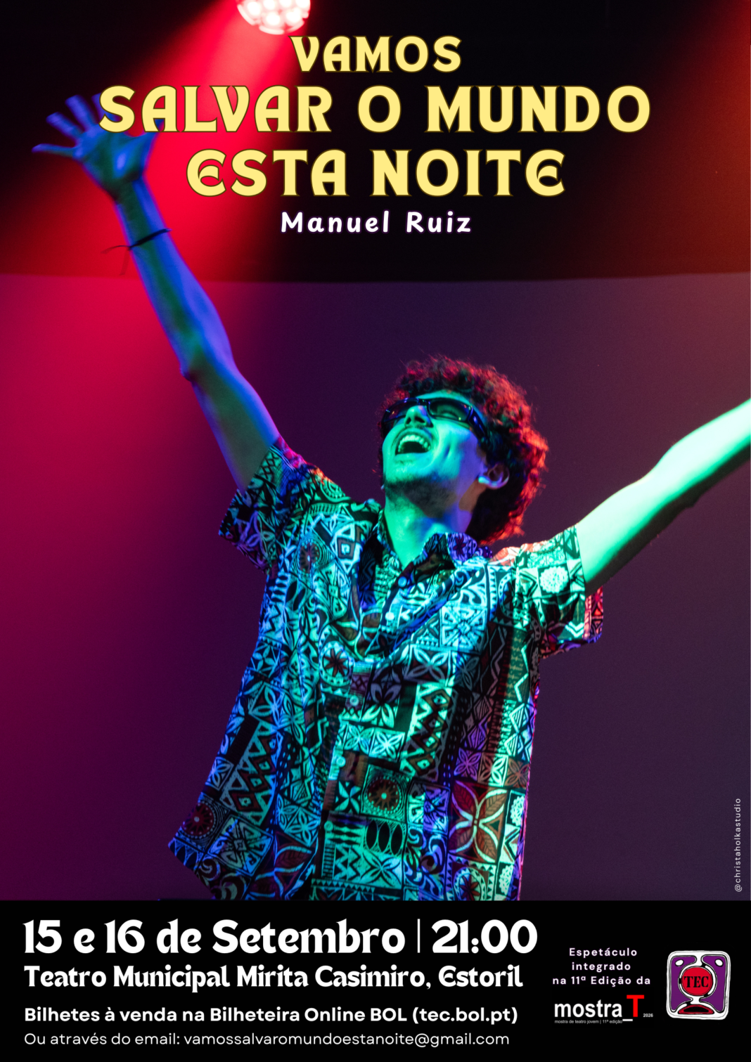 “Vamos Salvar o Mundo Esta Noite” chegou ao Teatro Municipal Mirita Casimiro